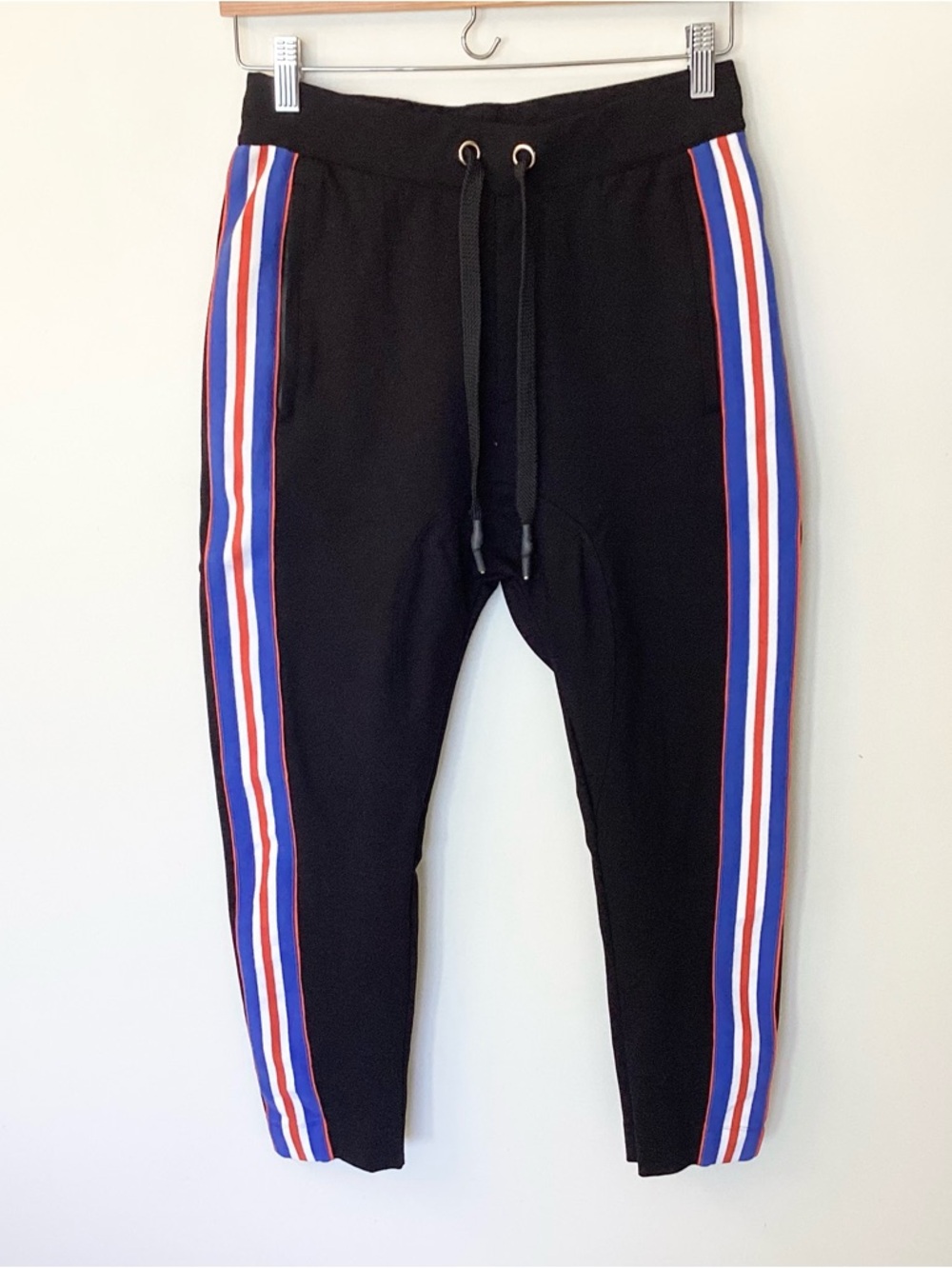 P.E Nation Court Run Ankle Ponte Pants with Side Stripes - Black - XS - Picture 2 of 8